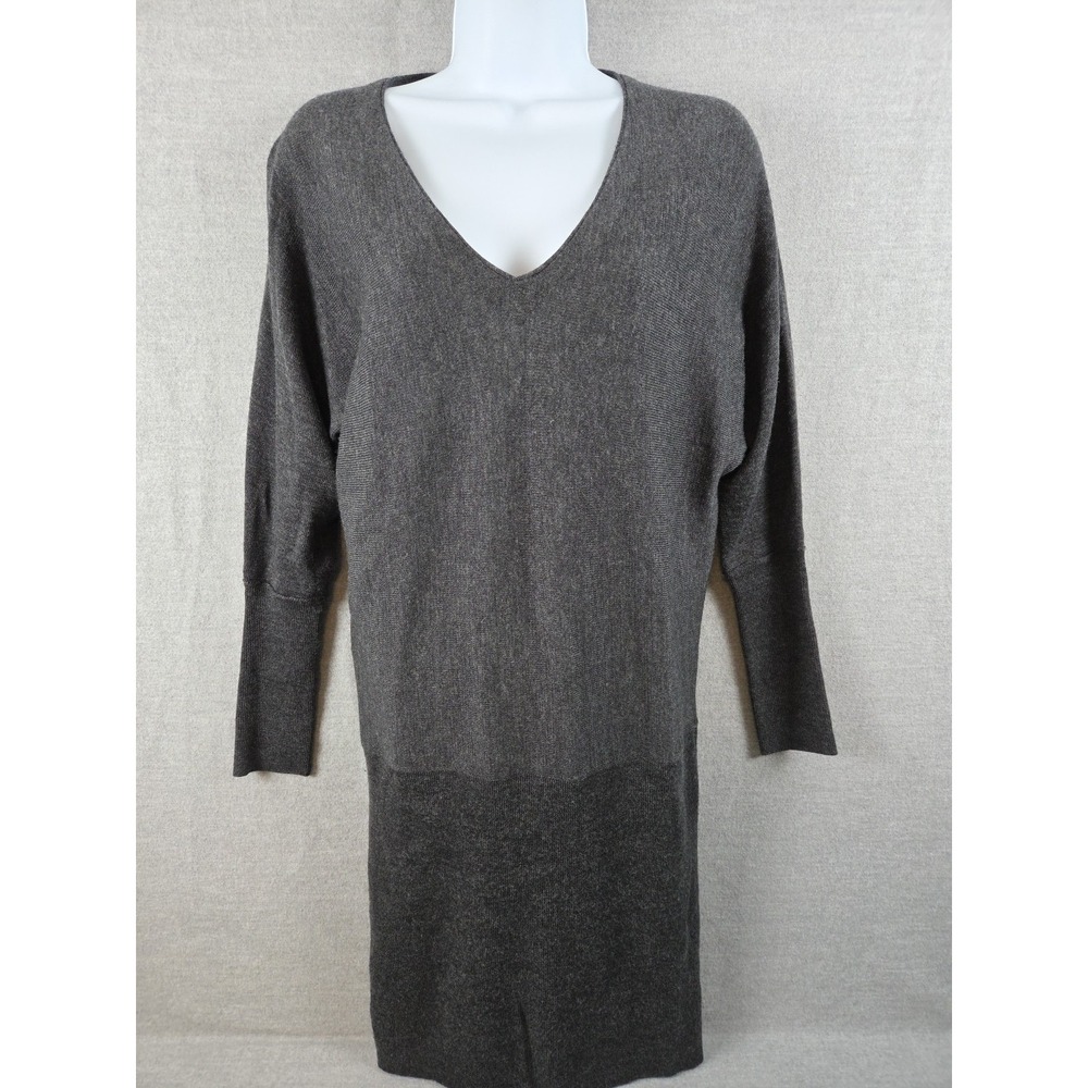 Loft Sweater Dress SP Small Petite Stretch Colorblock Mid‎ Length Work Career